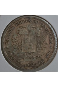 5 Bolívares  - 1924 "High 9"