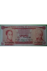 5 Bolívares Enero 27 1970 M7