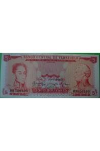 5 Bolívares Abril 11 1972 R7