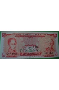 5 Bolívares Enero 29 1974 E7