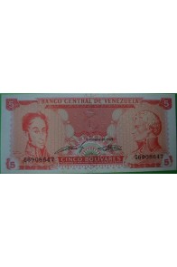 5 Bolívares Septiembre 21 1989 G7