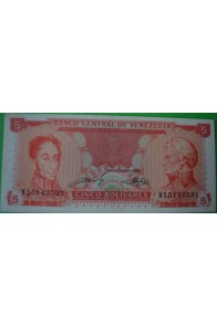 5 Bolívares Septiembre 21 1989 K8