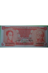 5 Bolívares Septiembre 21 1989 X7