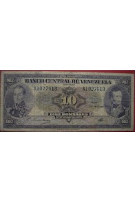 10 Bolívares Diciembre 6 1945 Serie A7