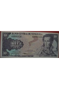10 Bolívares Enero 29 1980 Serie A7
