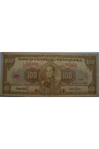 100 Bolívares  Junio 6 1961 Serie L6