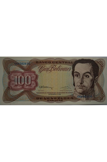 100 Bolívares  Diciembre 8 1992 Serie G8