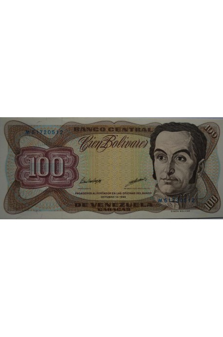 100 Bolívares  Octubre 13 1998 Serie M8