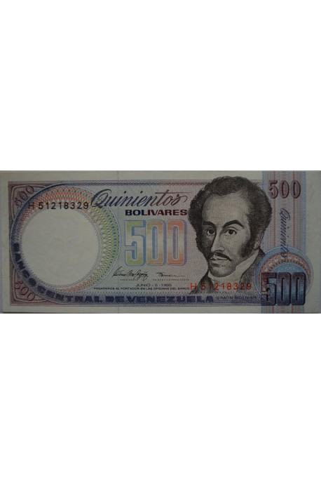 500 Bolívares Junio 5 1995 Serie H8