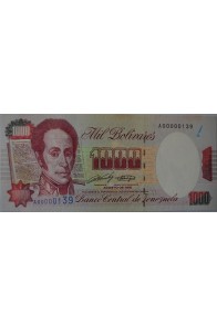 1000 Bolívares Agosto 8 1991 Serie A8
