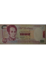 1000 Bolívares Junio 5 1995 Serie J9