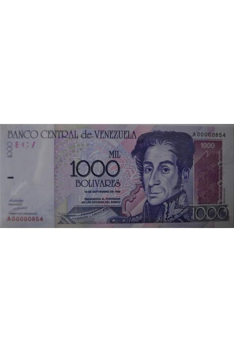 1000 Bolívares Septiembre 10 1998 Serie A8
