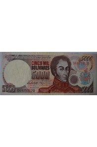 5000 Bolívares Agosto 6 1998 Serie D8
