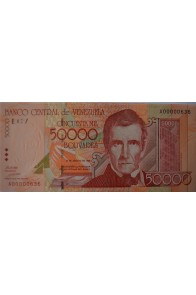 50000 Bolívares Agosto 24 1998 Serie A8