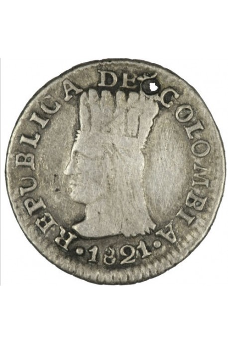  1/2 Real   Gran Colombia 1820 - 1830