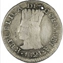 1/2 Real  Gran Colombia 1820 - 1830