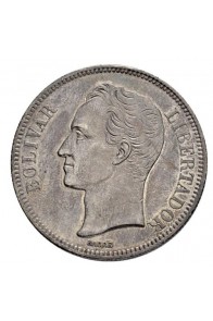 5 Bolivares  - 1889
