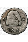 1/4 Real  Gran Colombia 1821