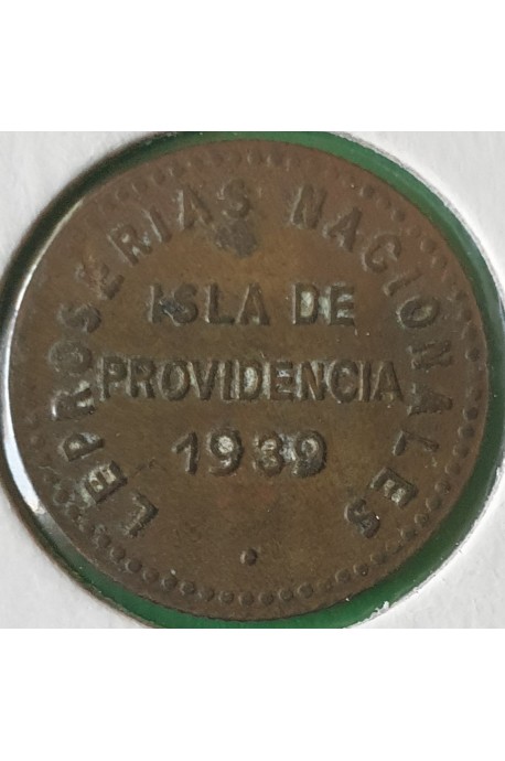 0.05 Bolívares "Isla de providencias 1939"