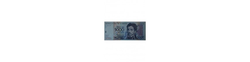 Billetes 5000 Bolívares